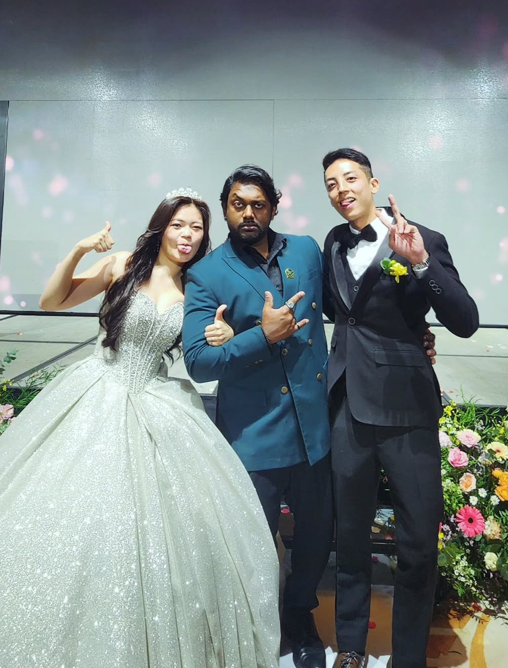 Jay at a wedding event